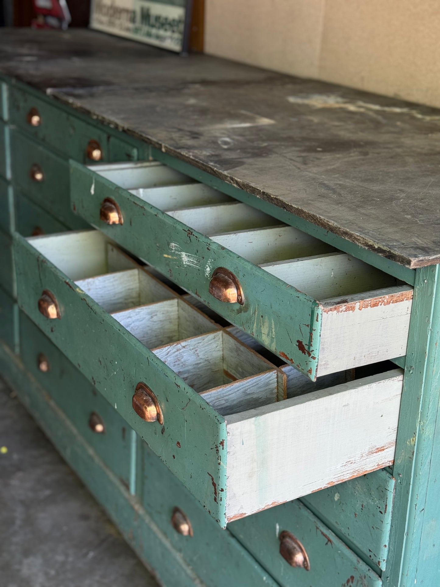 Antique Solid Wood Multi-Drawer Storage