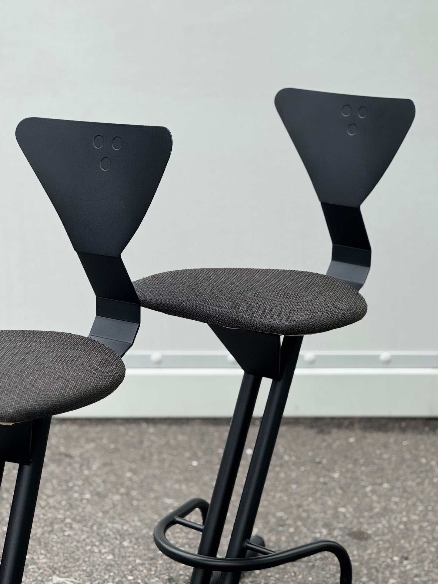 Post Modern Memphis Swivel Stool Set
