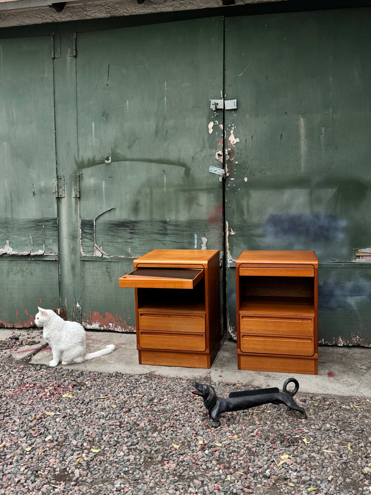 Vintage Danish Modern Teak Nightstands by Nils Jonsson for Torring Mobelfabrik