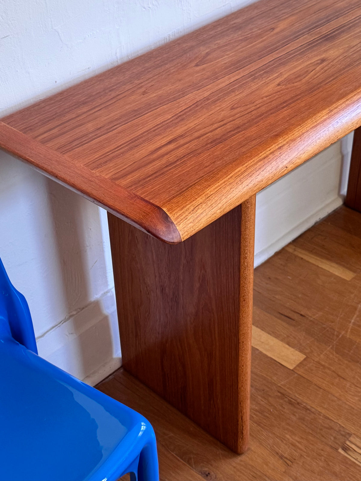 1970s Solid Teak Console/Desk