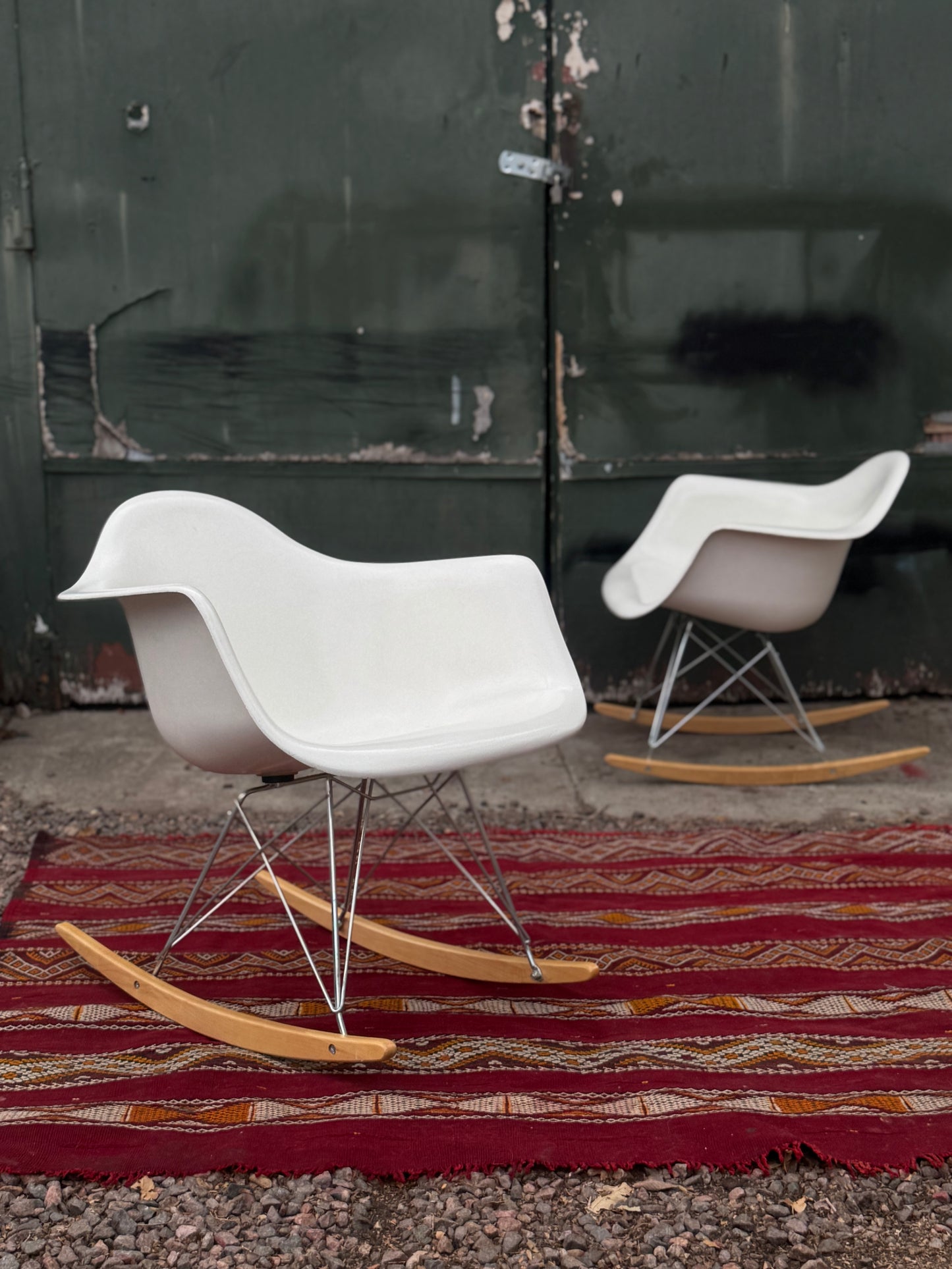 Vintage Modernica Fiberglass Shell Rocker