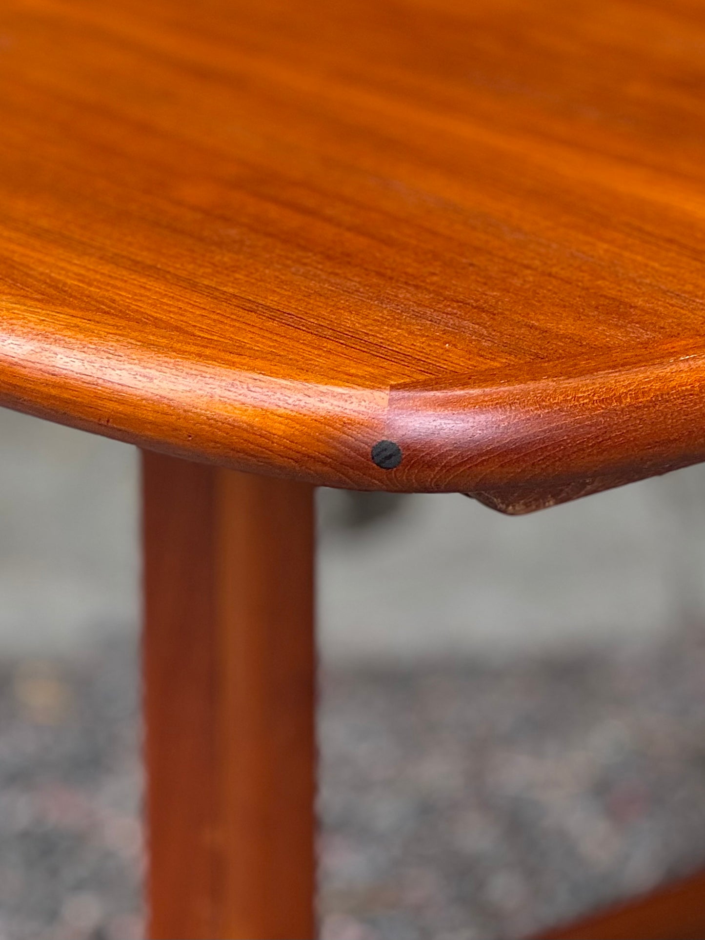 Mid Century Modern Teak Extendable Dining Table by D-Scan