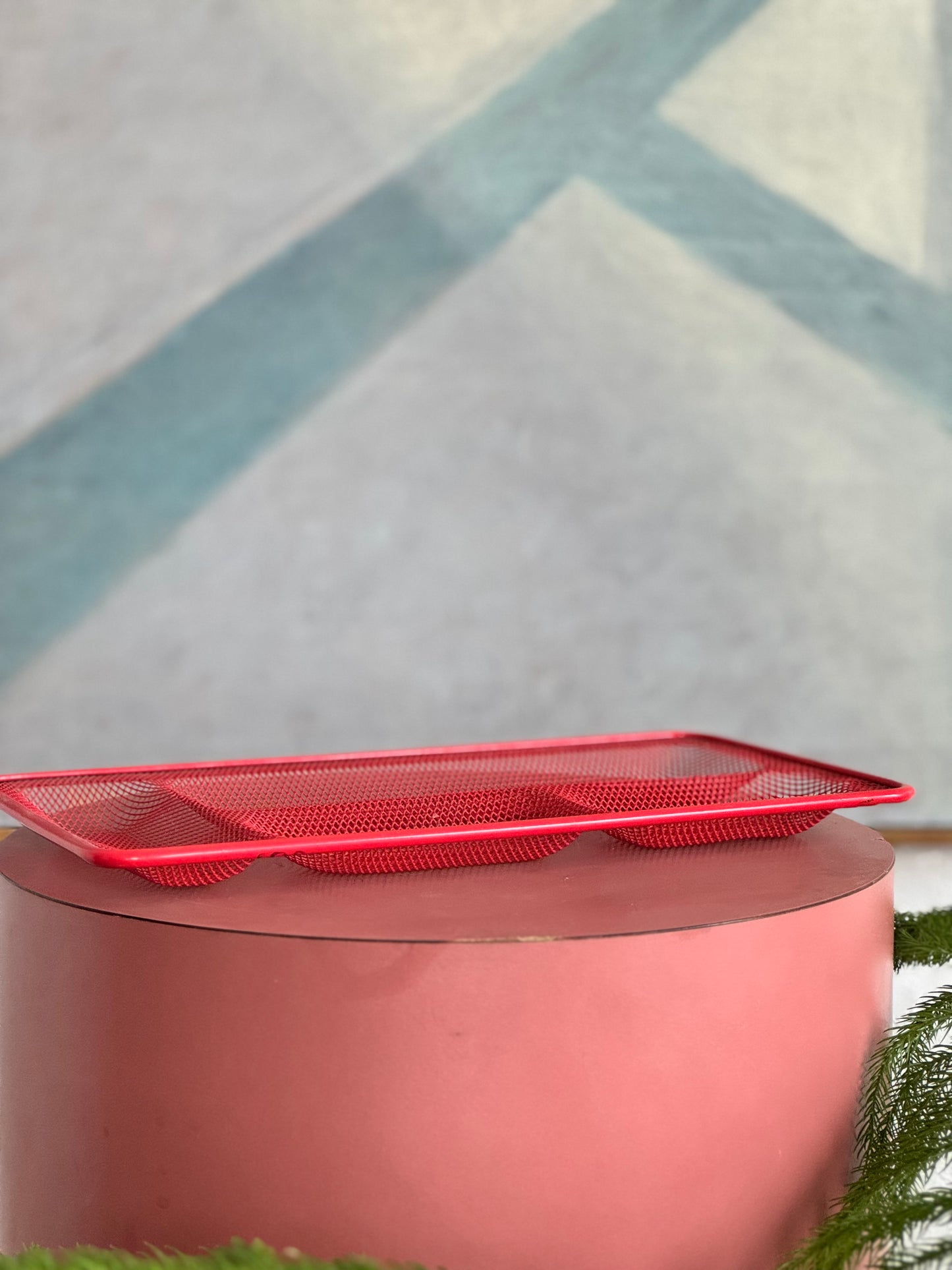 Metal Mesh Catchall Organizer