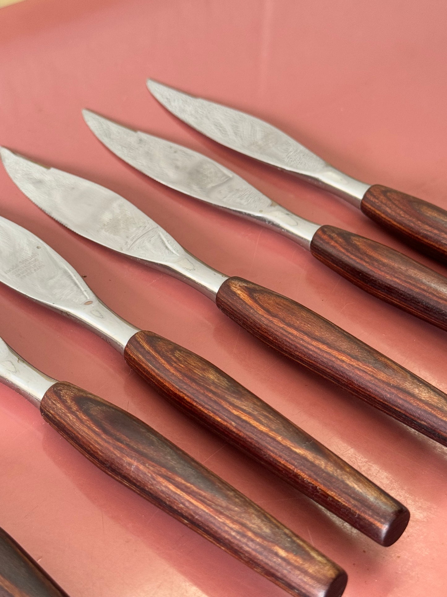 Vintage Teak Handle Steak Knife by Mode Danish