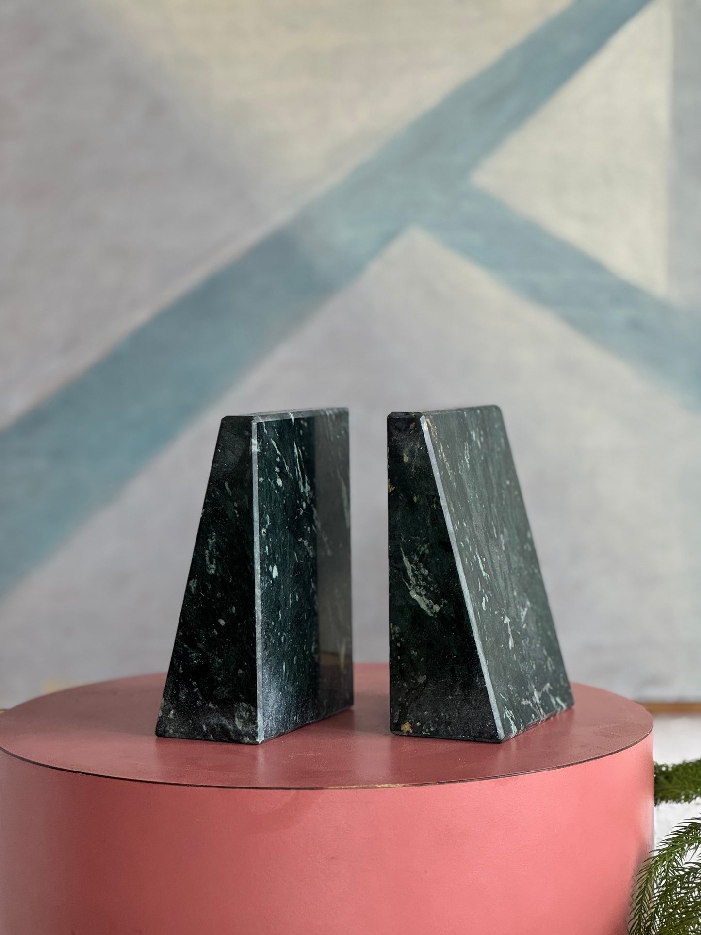 Solid Marble Bookends