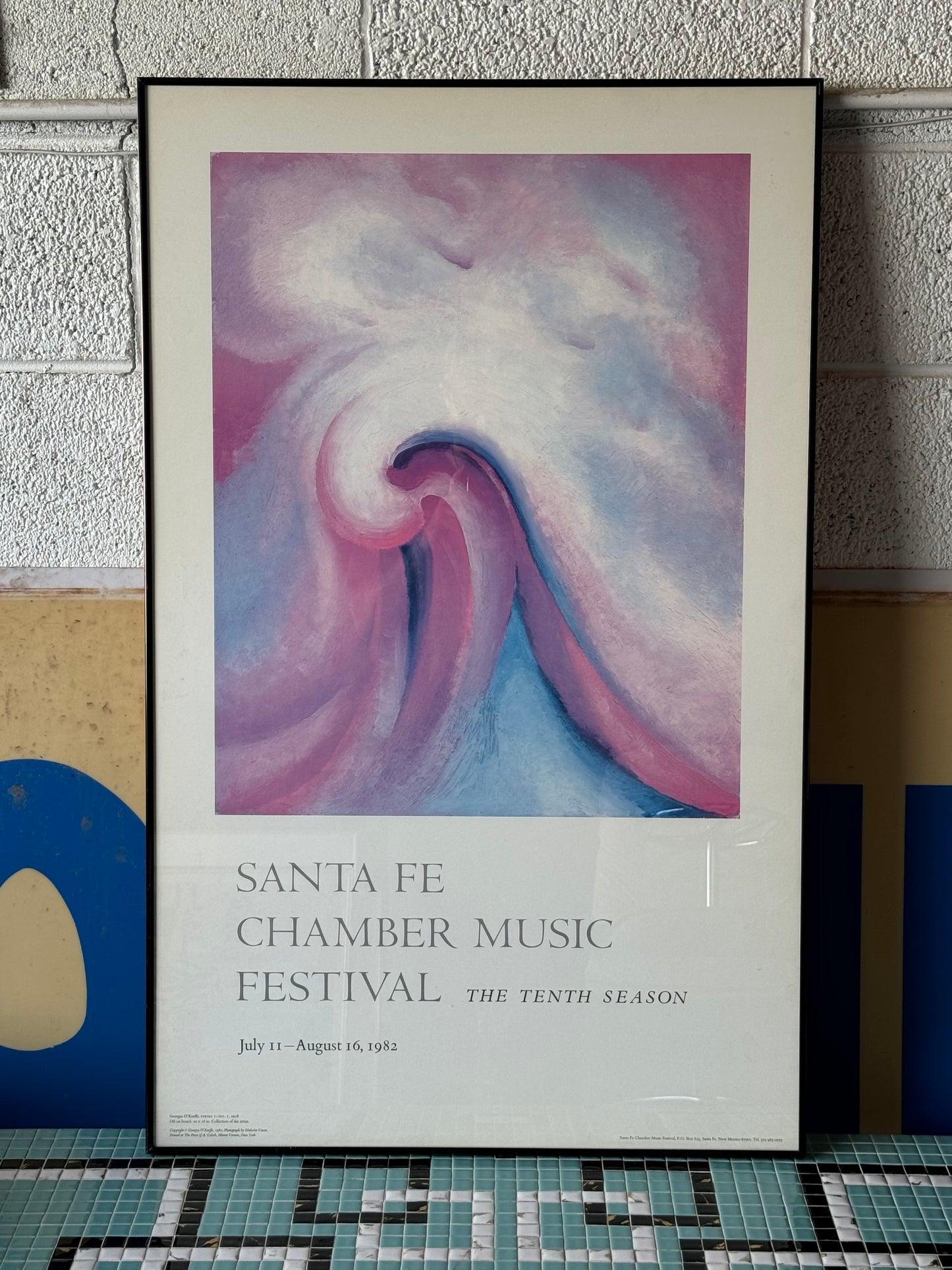1982 Georgia O'Keefe Santa Fe Chamber Music Festival print