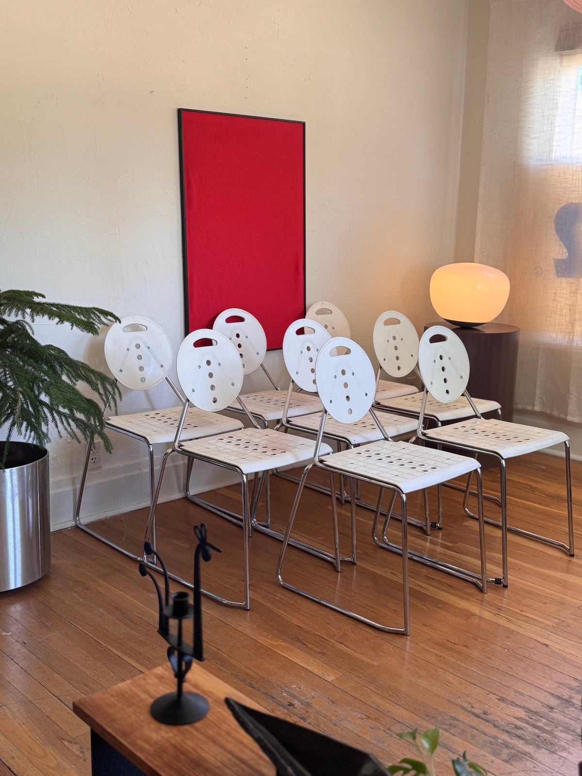 “Charlie” Chairs by Carlo Bimbi and Nilo Gioacchini for Segis Italia (priced per chair, discount for sets)