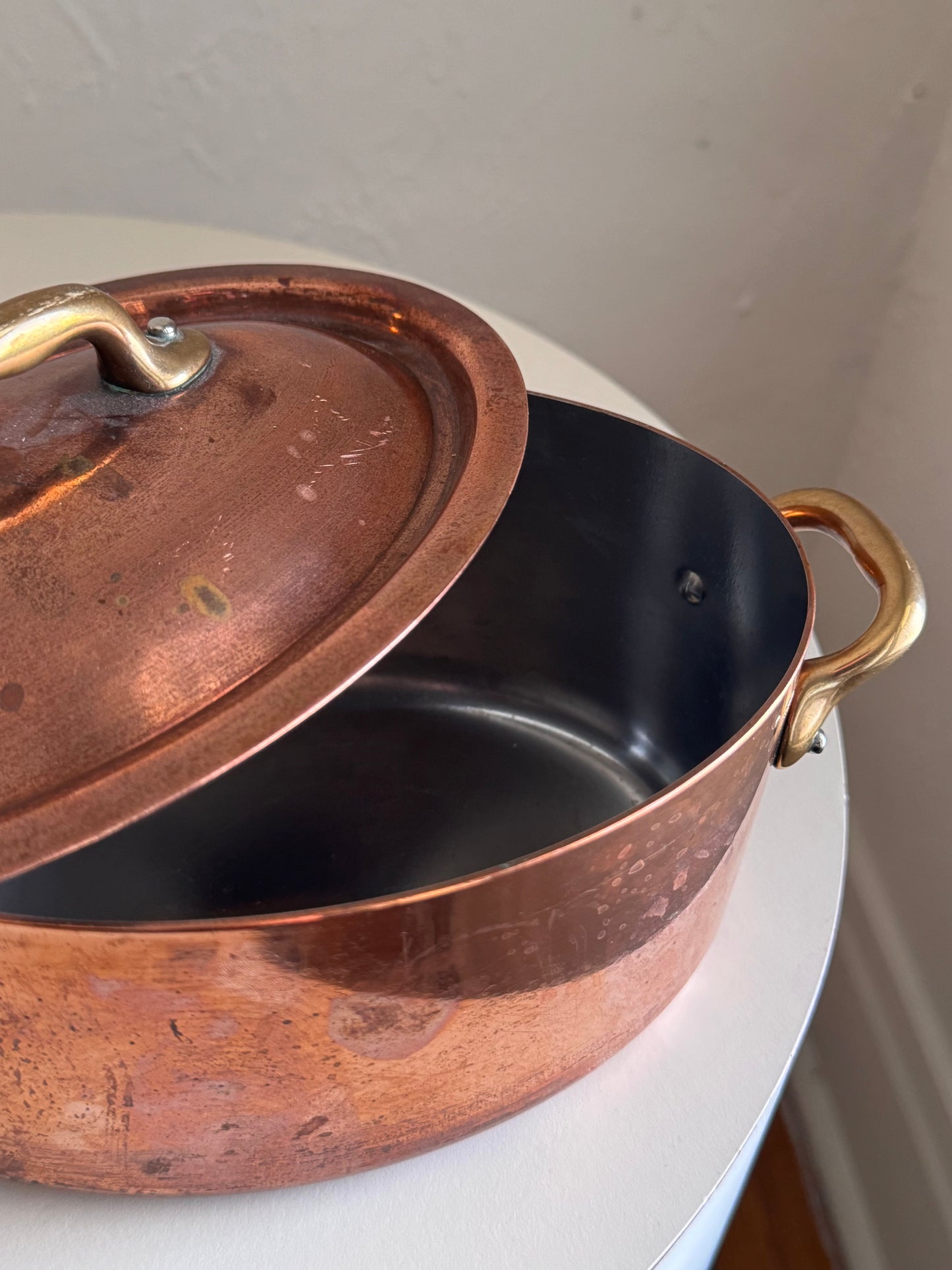 French Copper Stock Pot