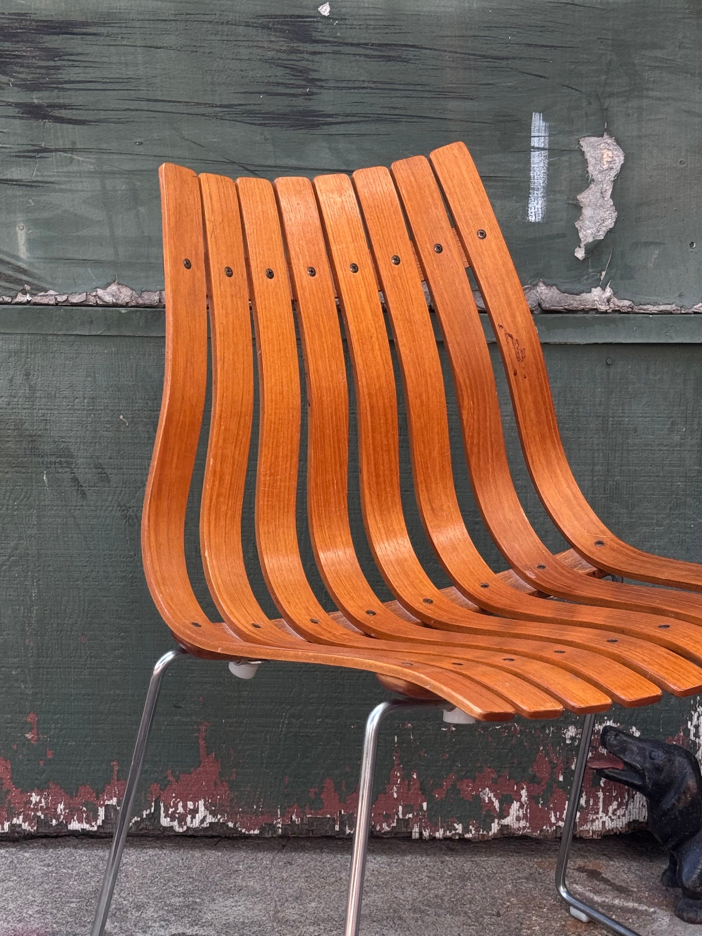 “Scandia” Slat Chairs by Hans Brattrud for Hove Møbler