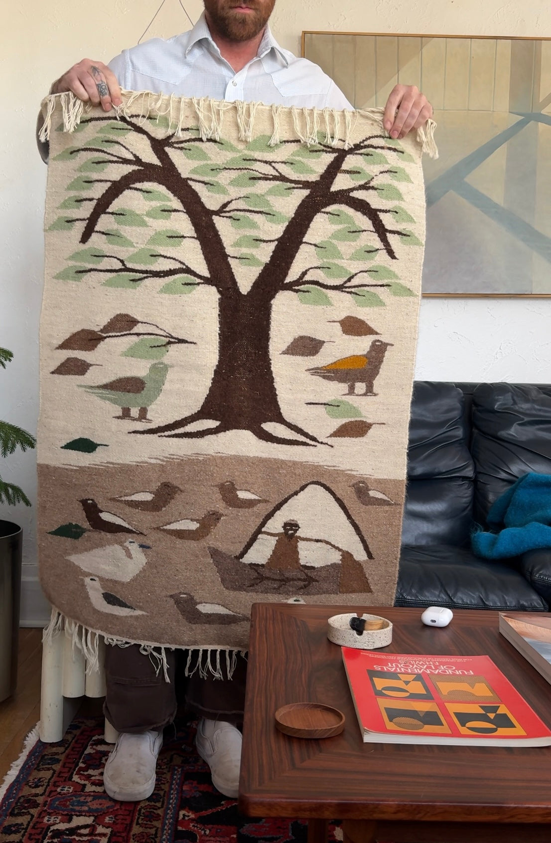 Vintage Wool Tapestry