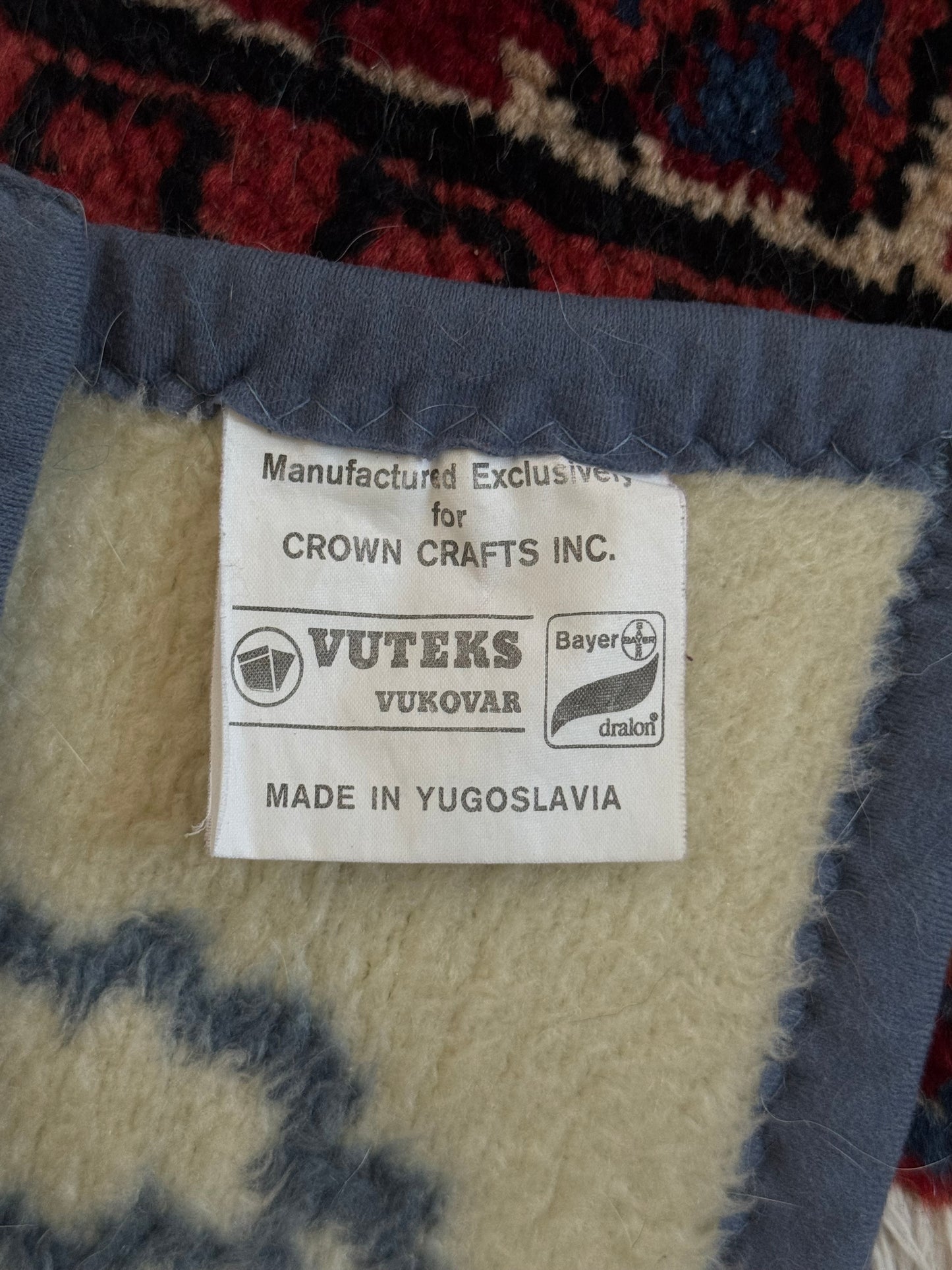 Vintage Vuteks Sheep Blanket