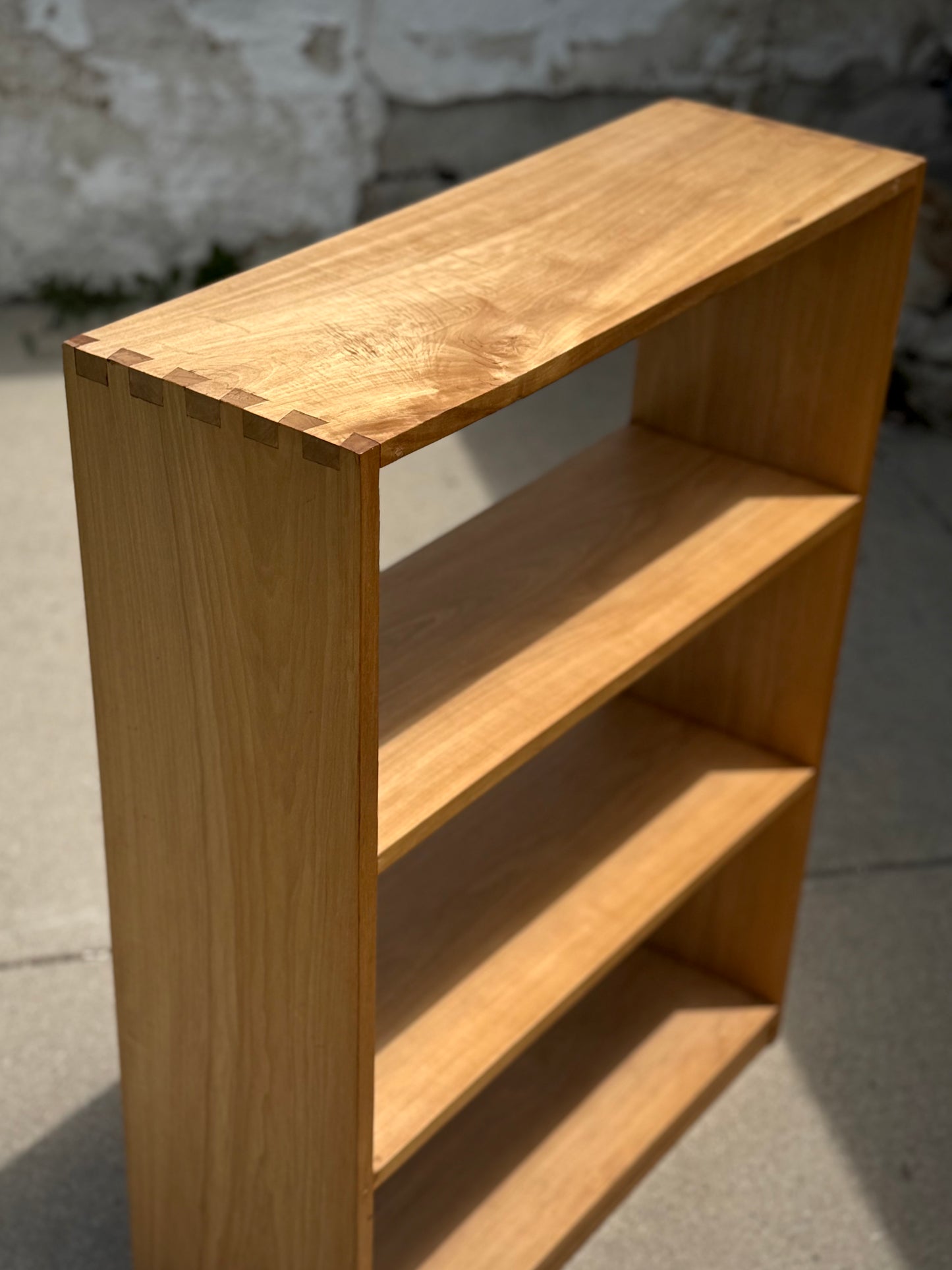 Handmade Solid Maple Dovetail Bookcase