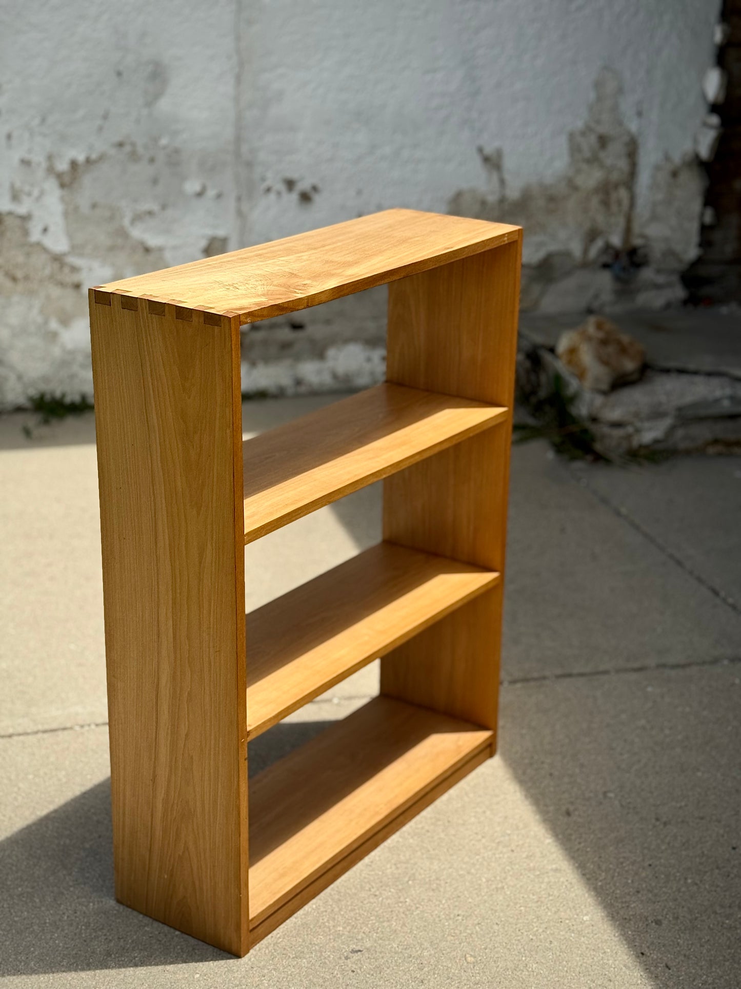 Handmade Solid Maple Dovetail Bookcase