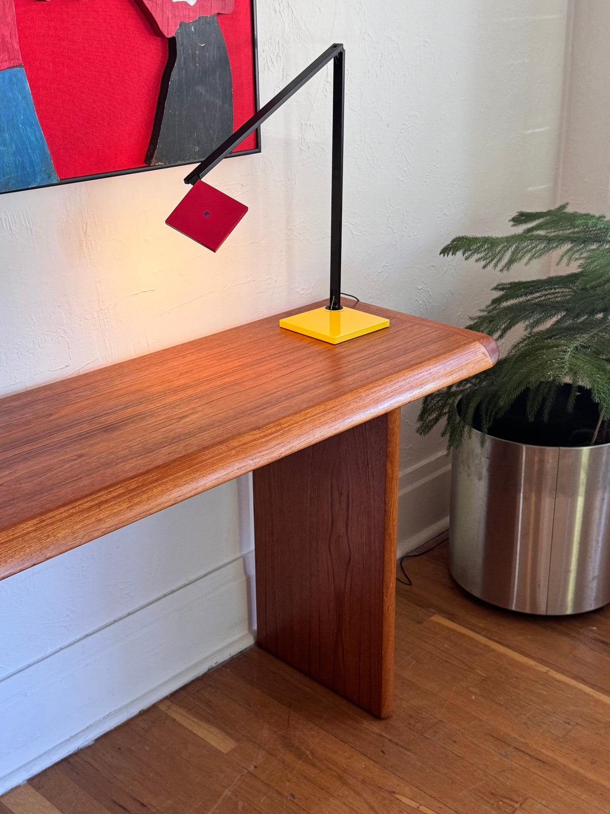 1970s Solid Teak Console/Desk