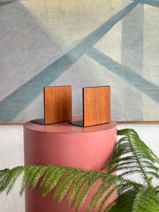 Solid Teak Bookends