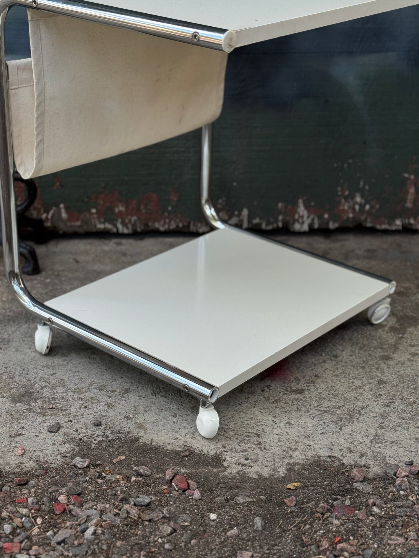 1974 “Strajk” Side Table Trolley Designed by Tomas Jelinek for Ikea