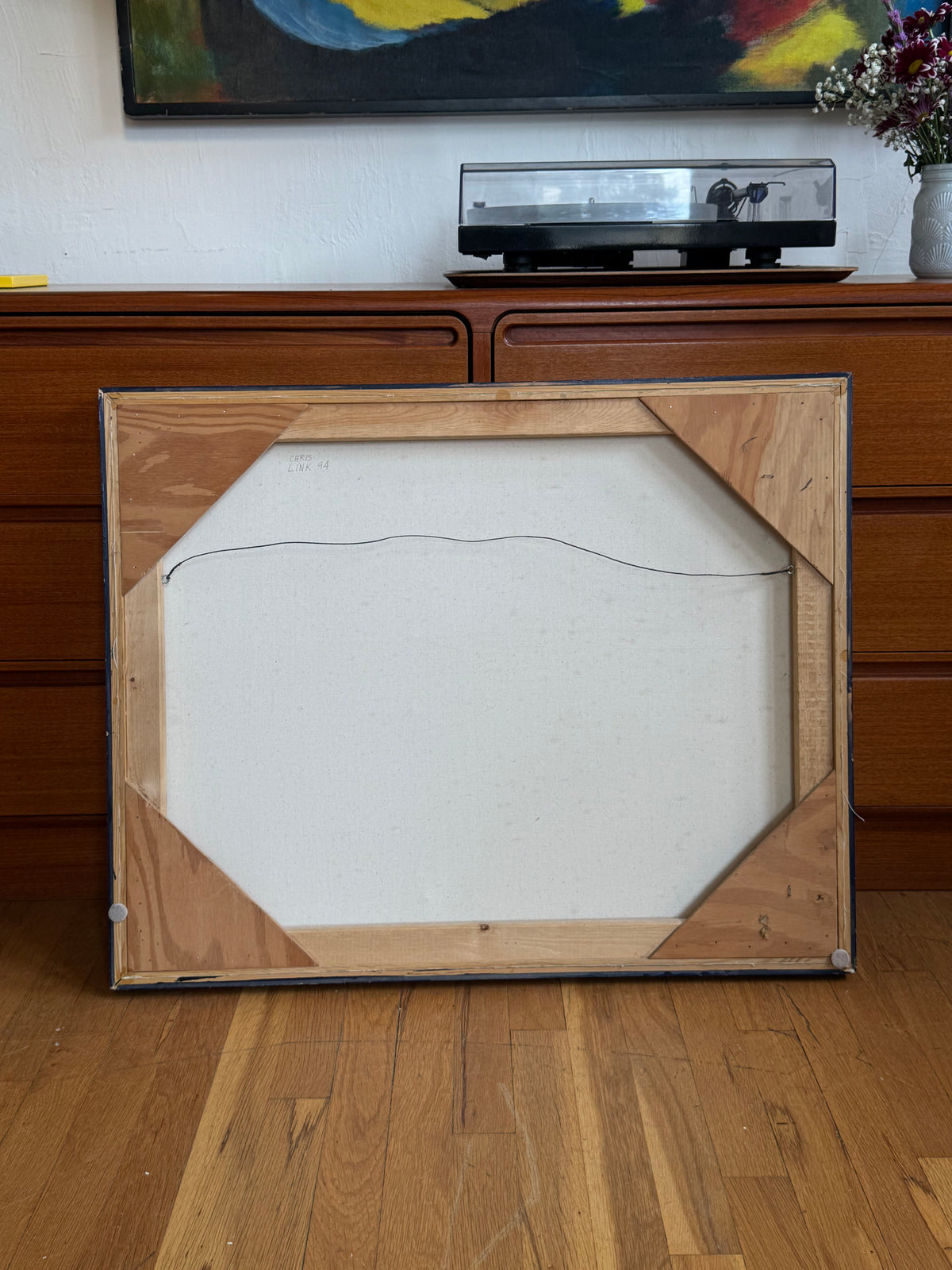 1994 Acrylic on Canvas Painting by Chris Link