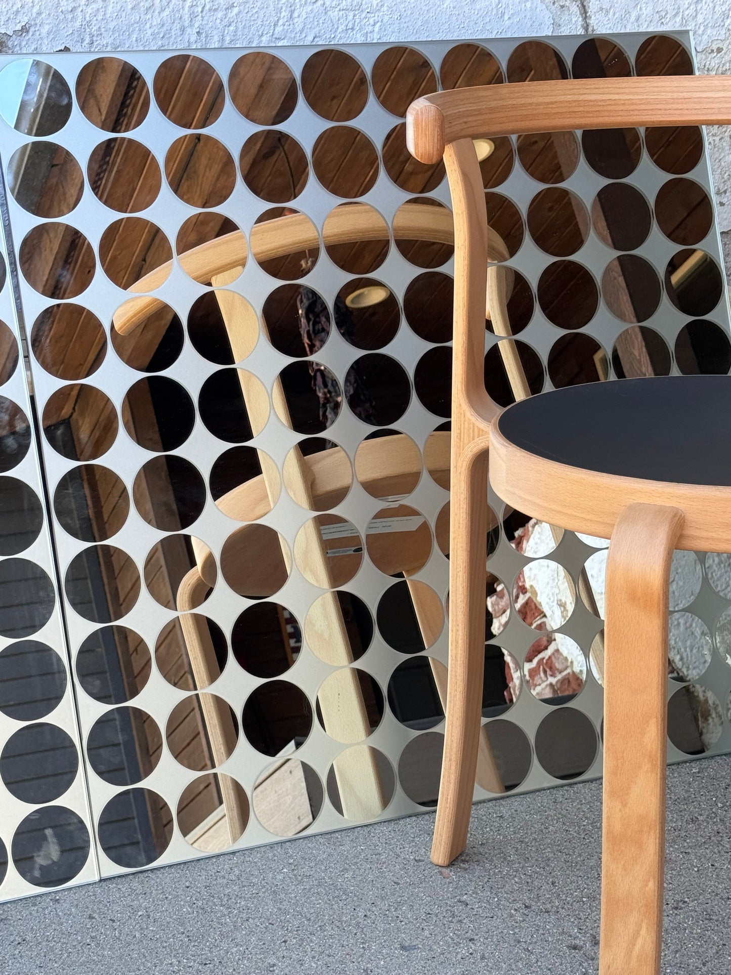 1970s Circle Mirrors by BDI USA