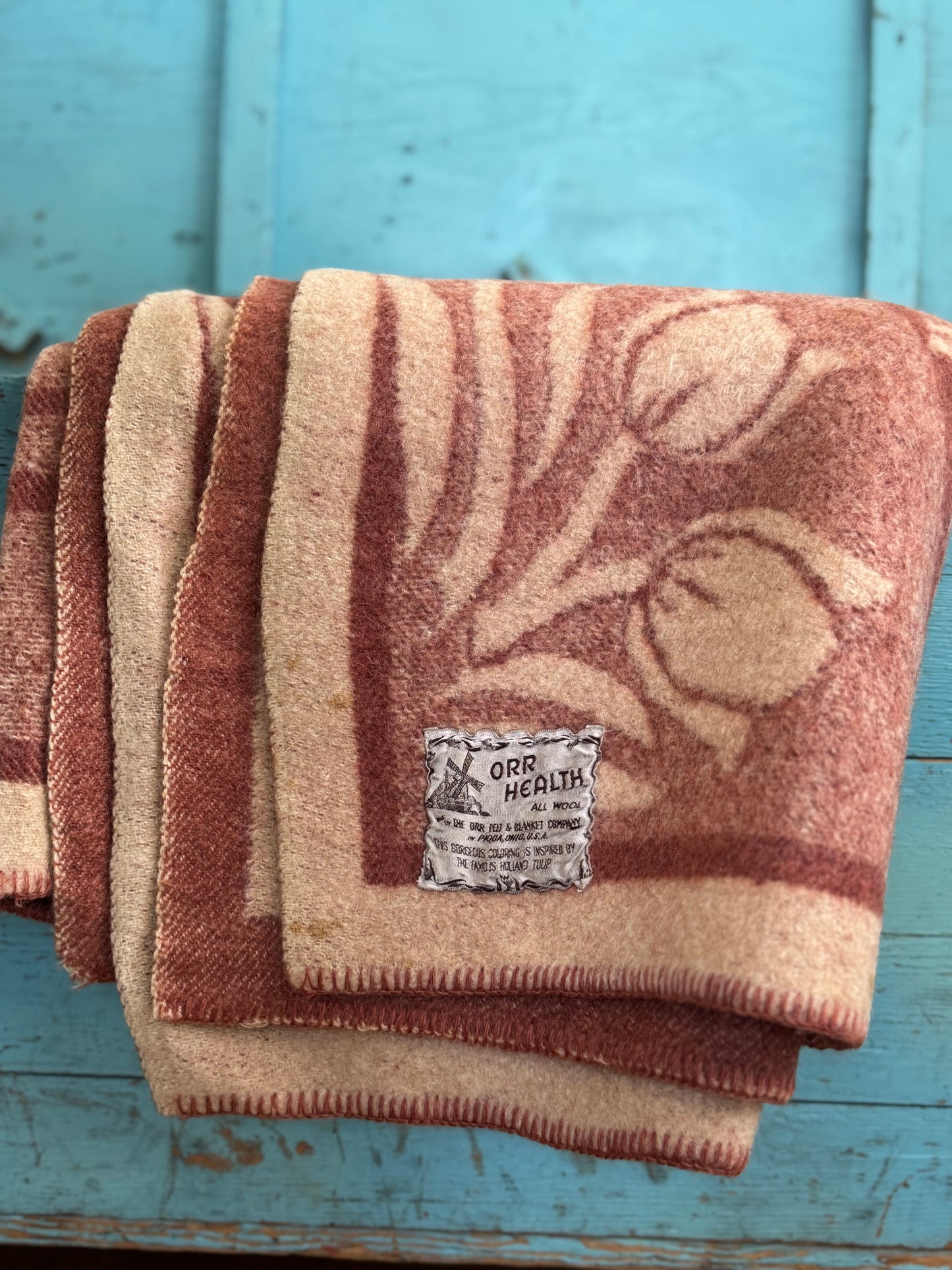 1940s Orr Health Reversible Blanket