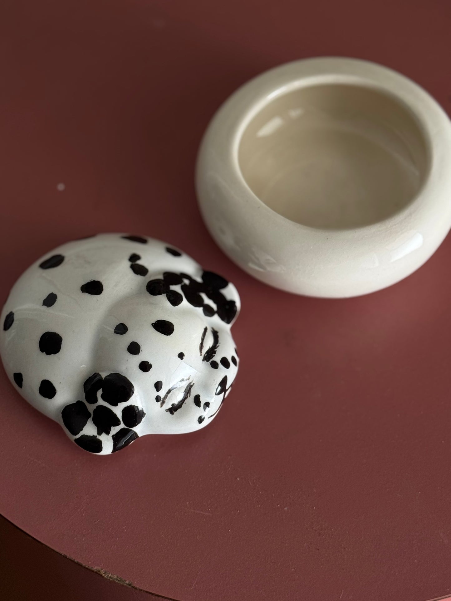 Silly Handmade Dalmatian Bowl