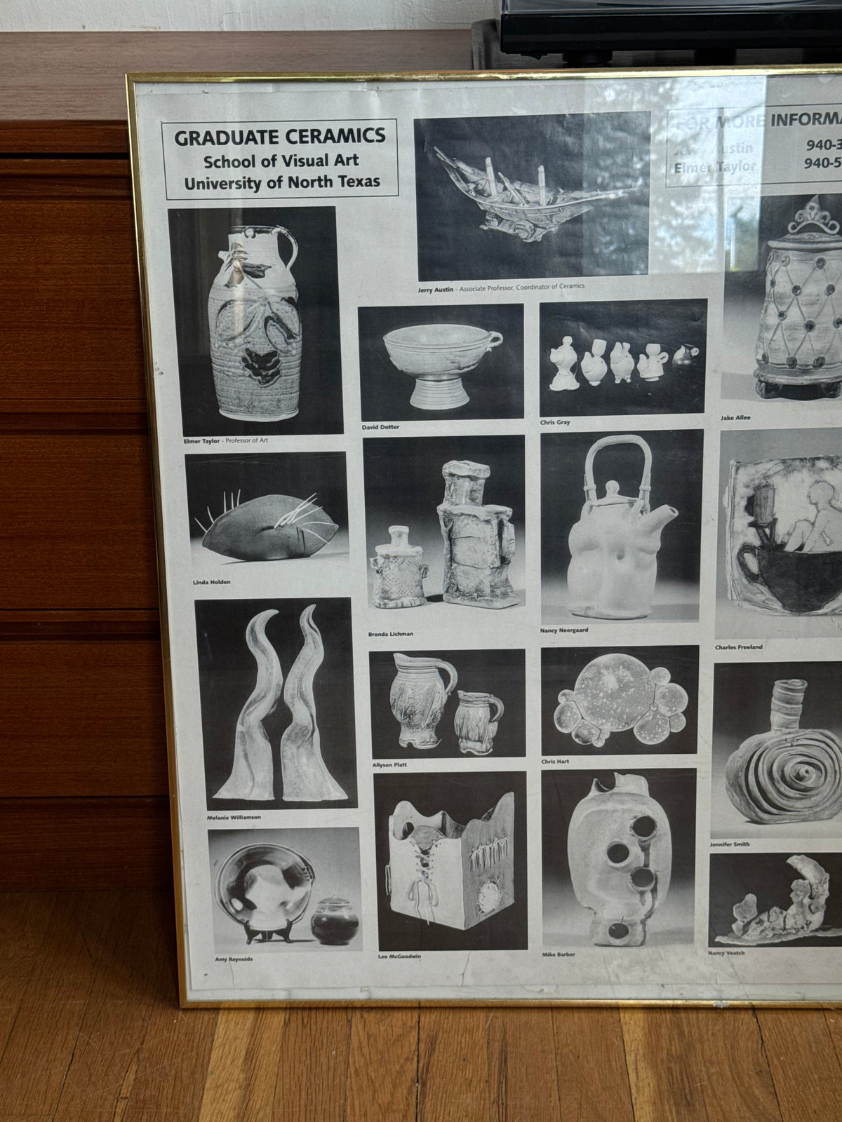 1970s UNC Graduate Ceramics Exhibition Poster