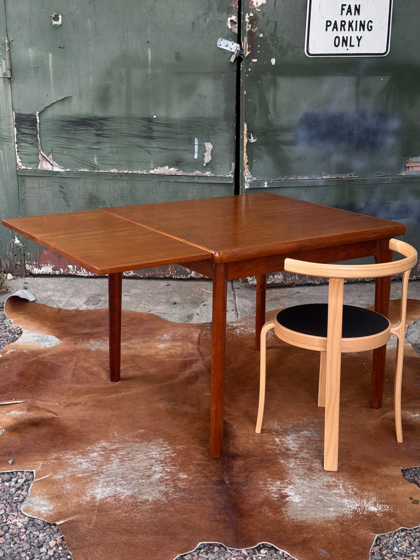 Danish Teak Hidden Leaf Dining Table by D-SCAN