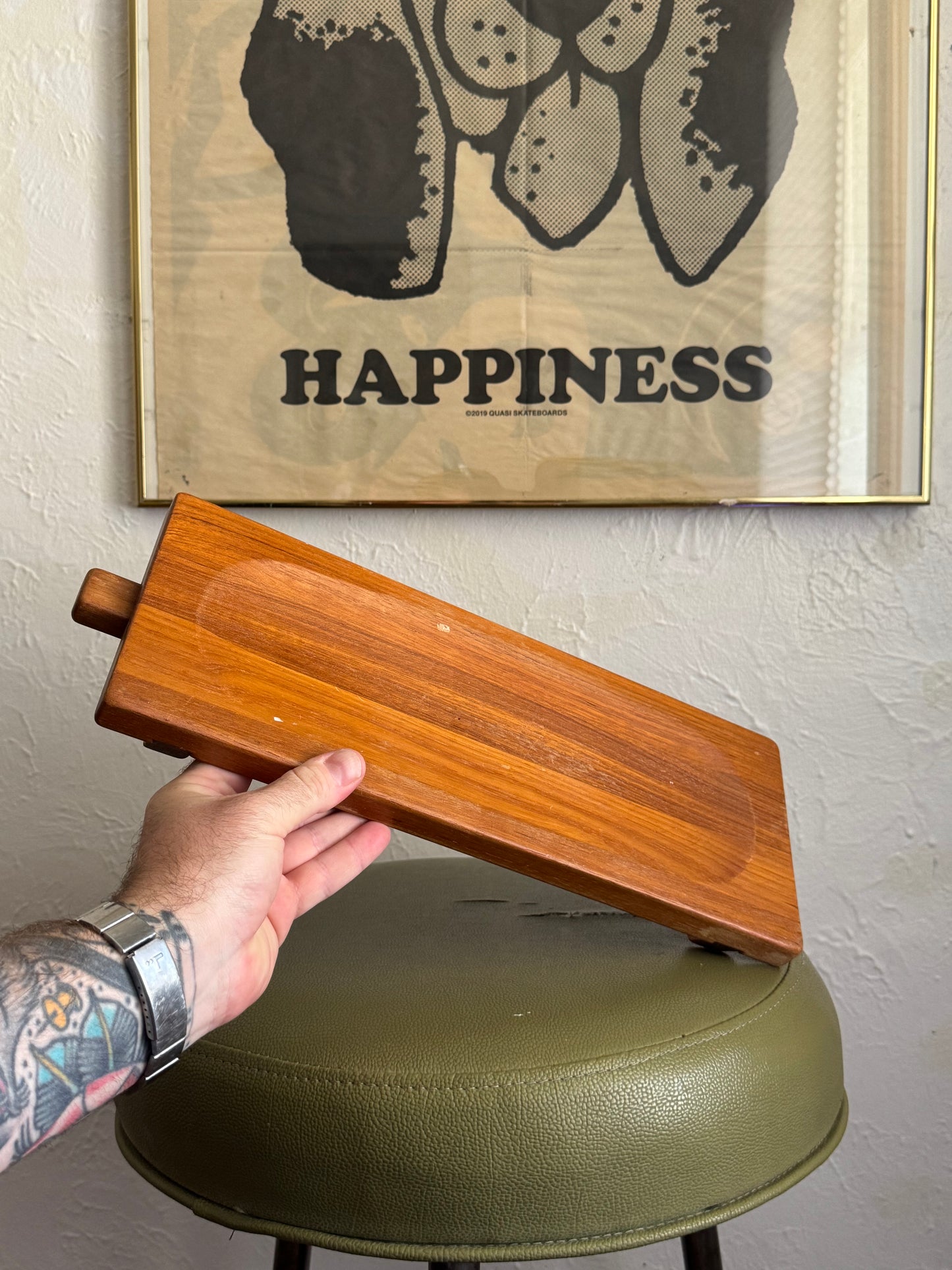 Dansk Solid Teak Cheeaw Board and Knife