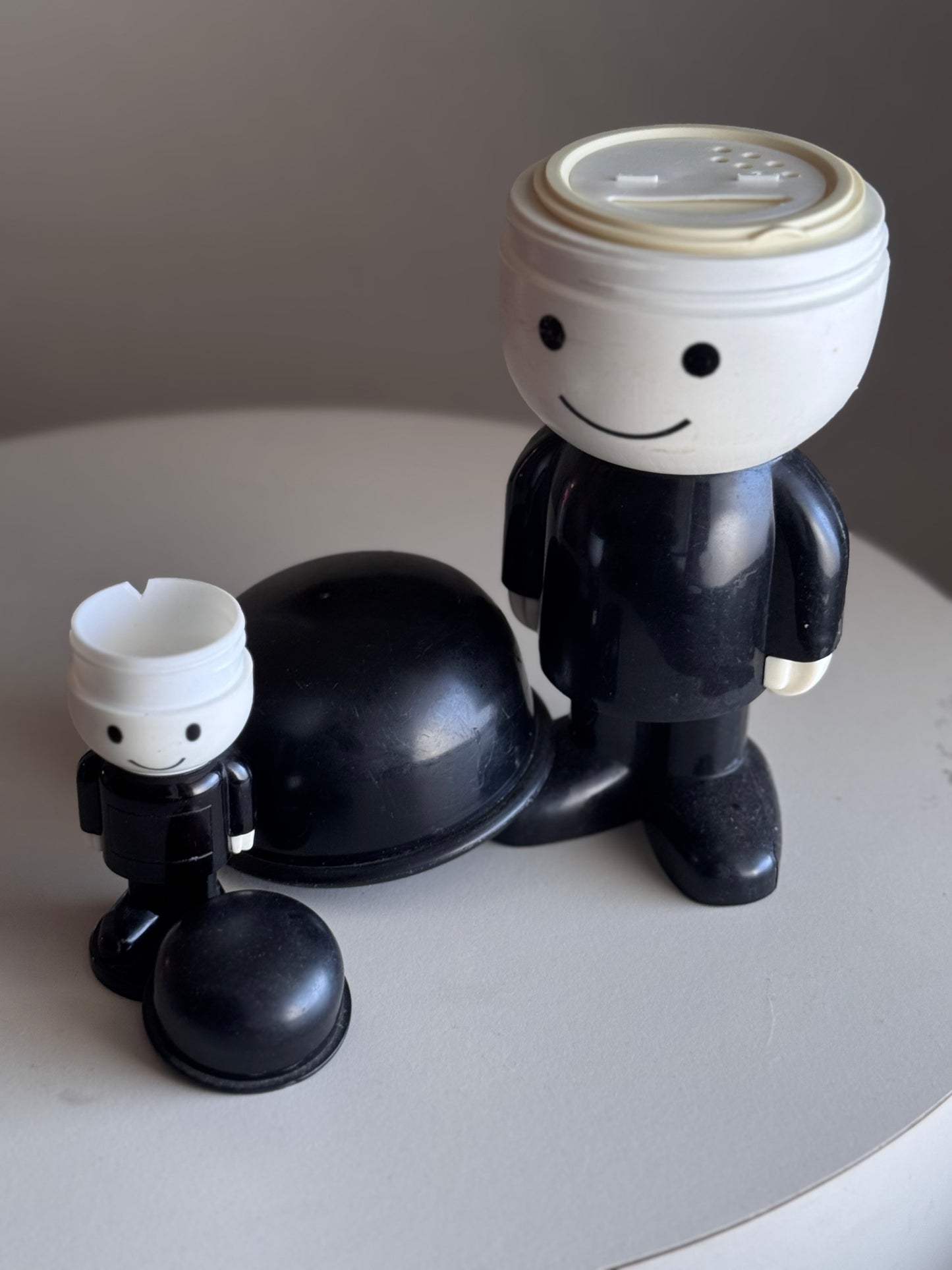 1970s Homepride Fred Flour Shaker and Salt Shaker