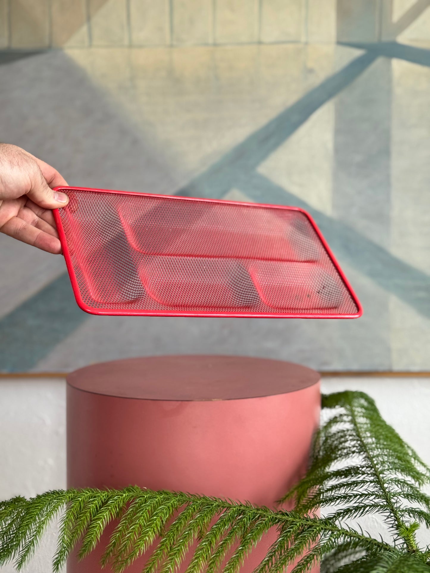 Metal Mesh Catchall Organizer