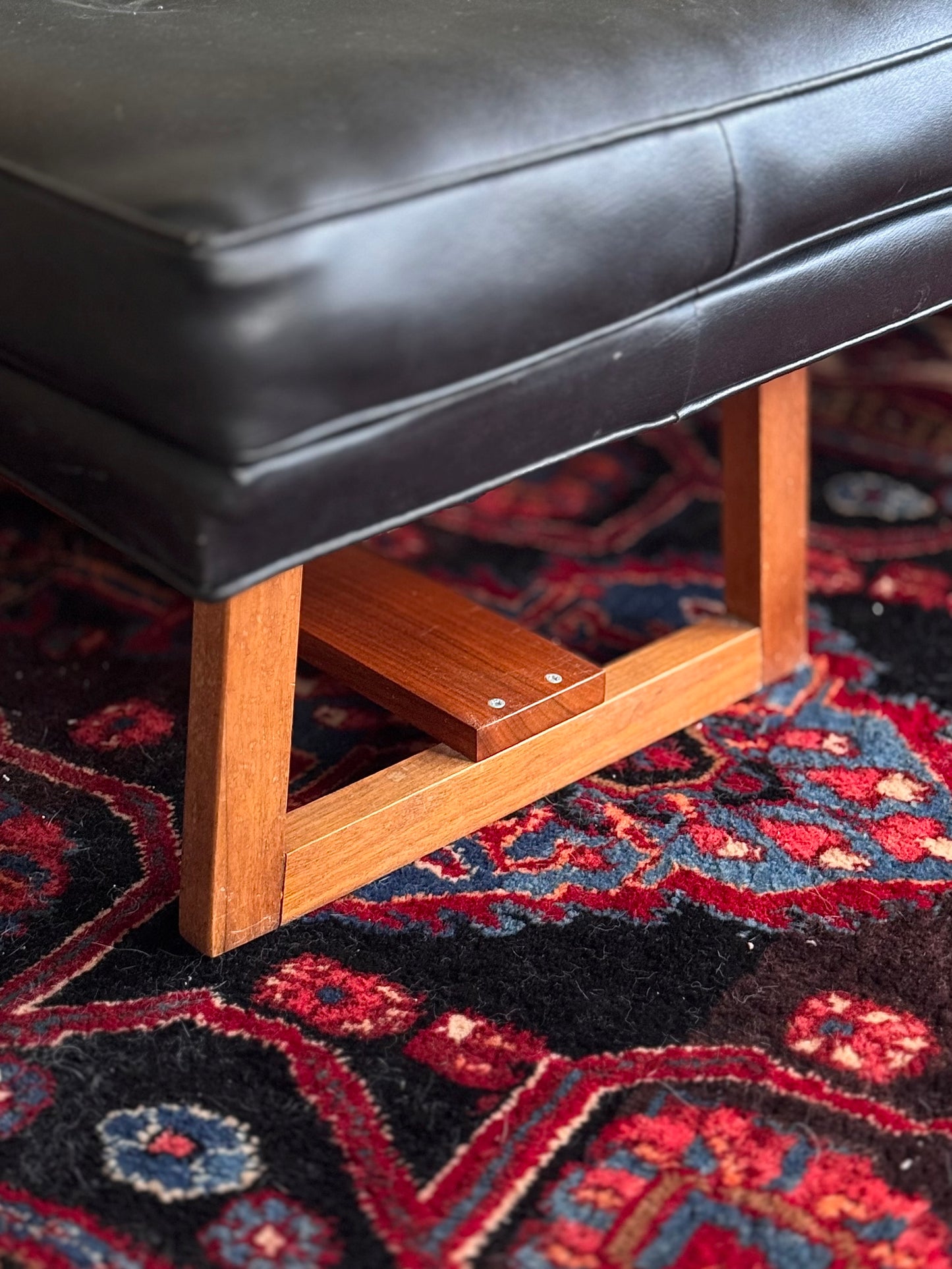 1960s Milo Baughman for Thayer Coggin Walnut Base Reclining Lounge Chair & Ottoman