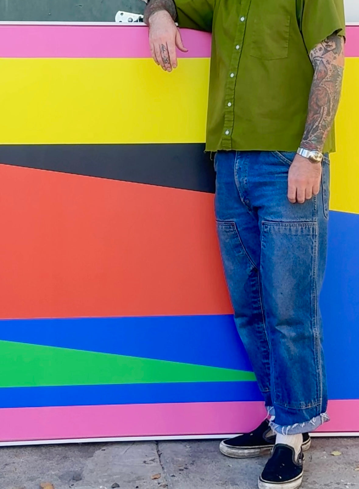 Abstract Modernist Floating Canvas Print