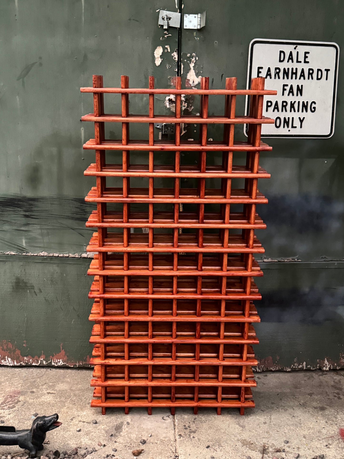 Handmade Jointed Solid Wood Wine Rack / Trinket Shelf