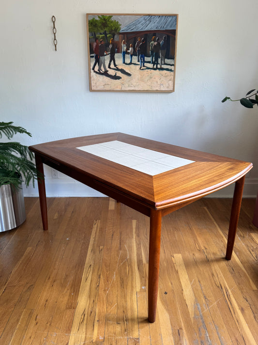 Danish Teak Drop-Leaf Dinining Table by Holst Joregensens