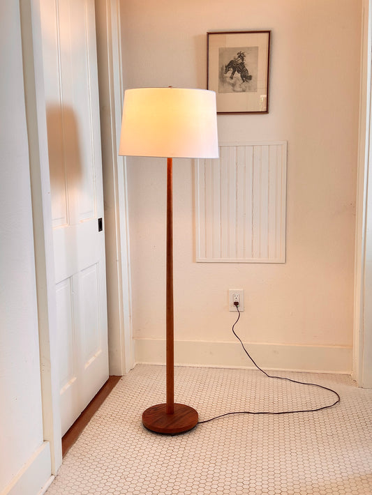 (ATX)Swedish Teak Floor Lamp by Uno and Osten Kristiansson, 1960s