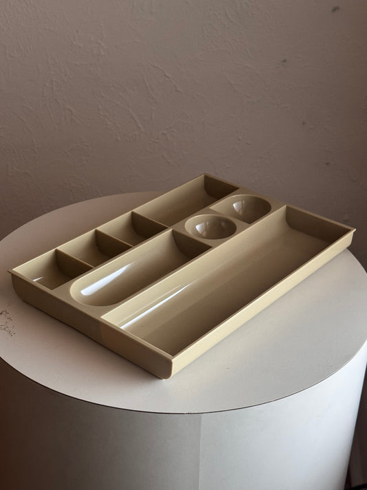 1978 Eldon Space Age Desk Organizer Tan