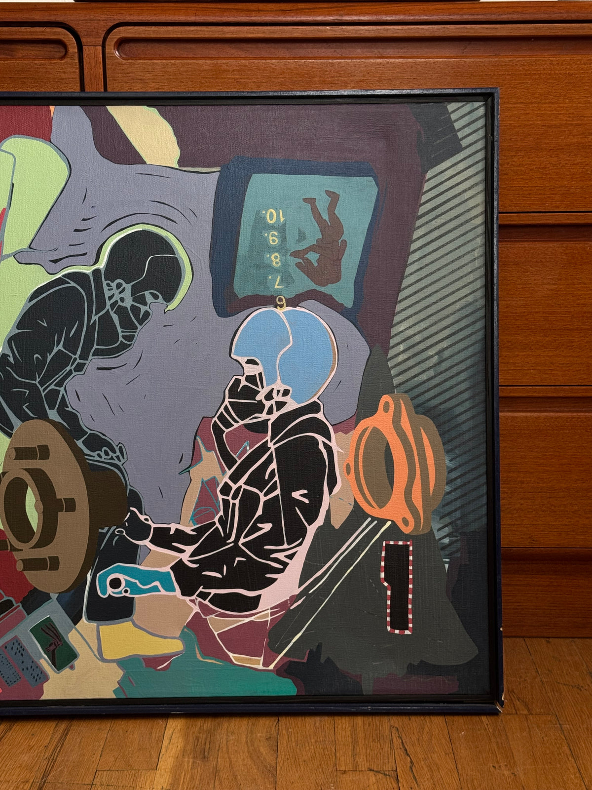1994 Acrylic on Canvas Painting by Chris Link