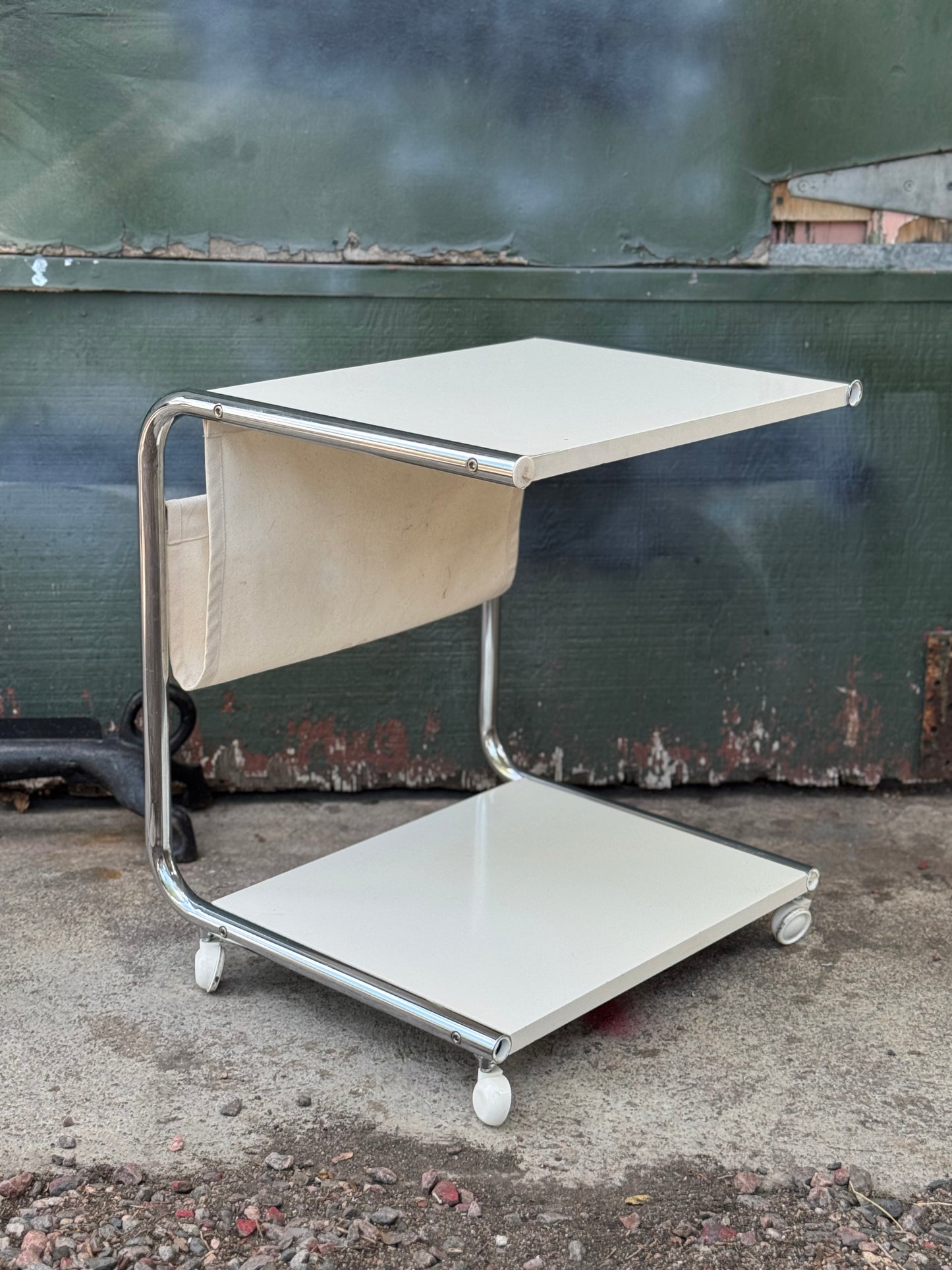 1974 “Strajk” Side Table Trolley Designed by Tomas Jelinek for Ikea