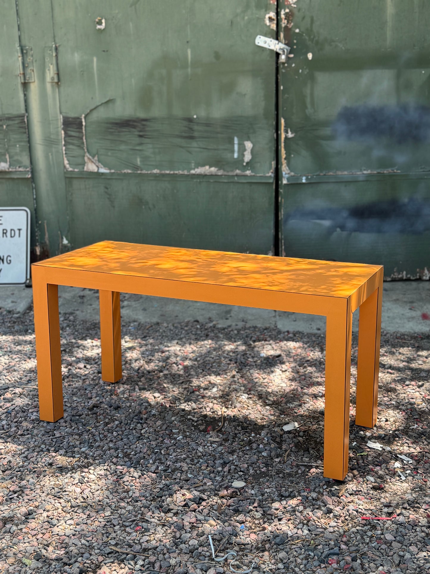 Post Modern Orange Low Console