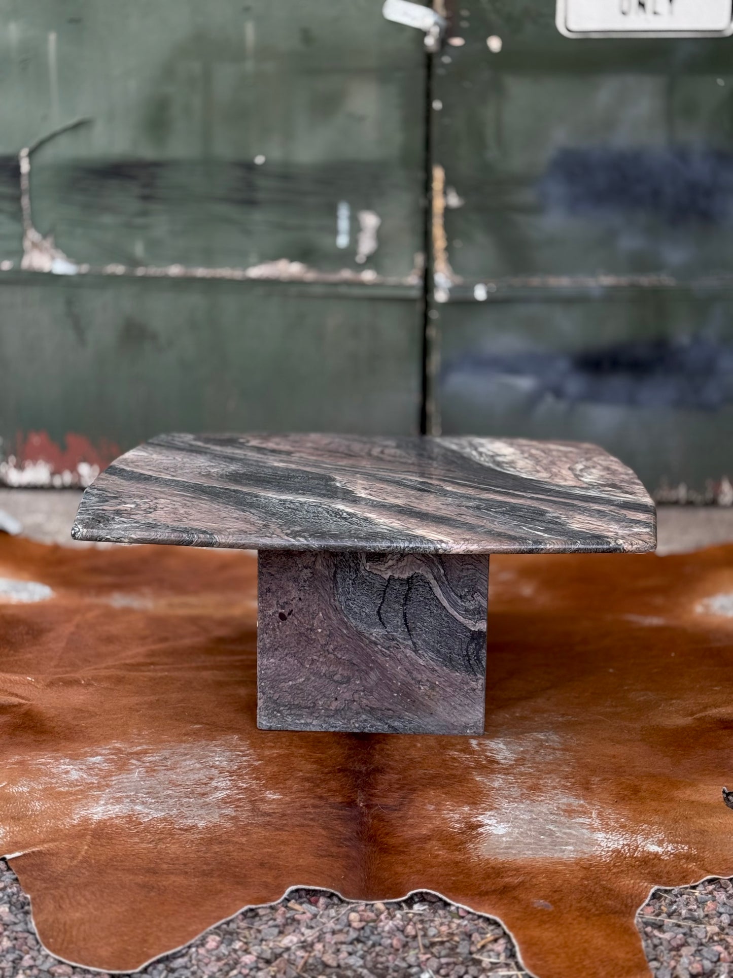 Postmodern Italian Solid Marble Coffee Table