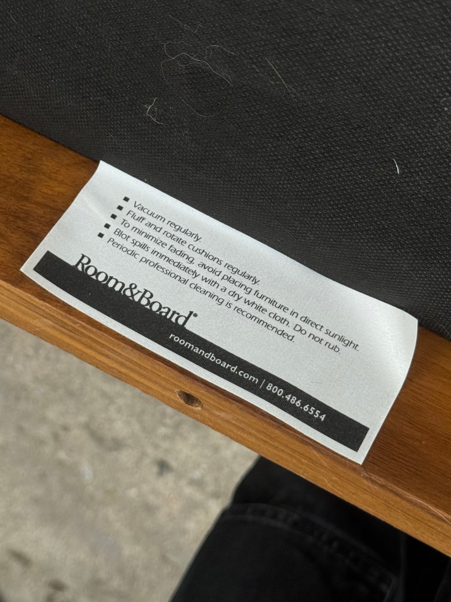 Large Solid Walnut “Zane” Lounge Chair