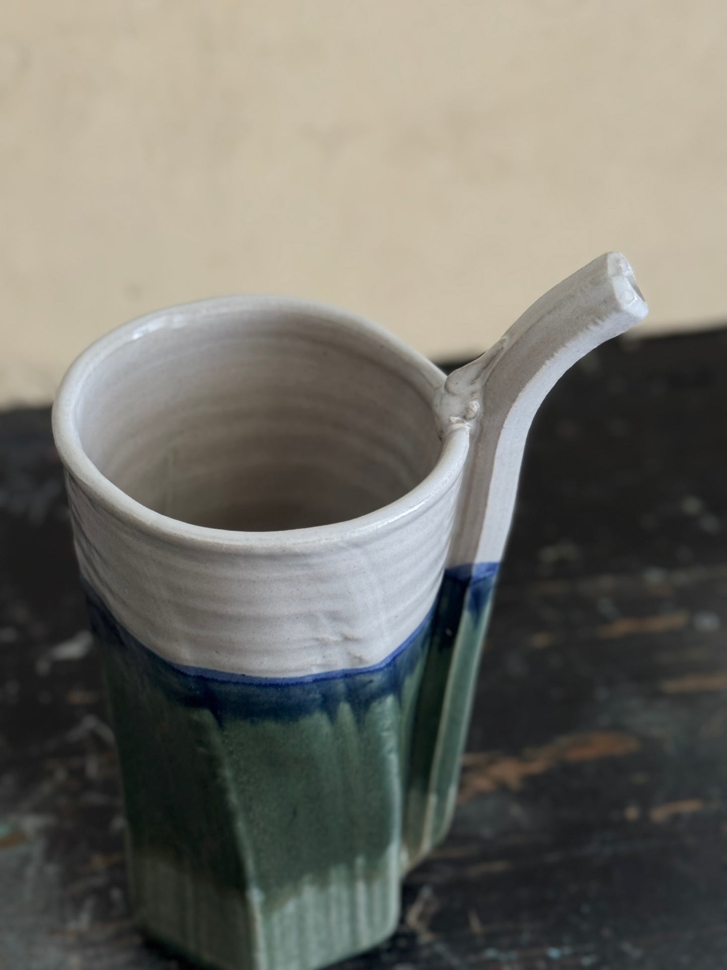 Studio Ceramic Cup with Straw