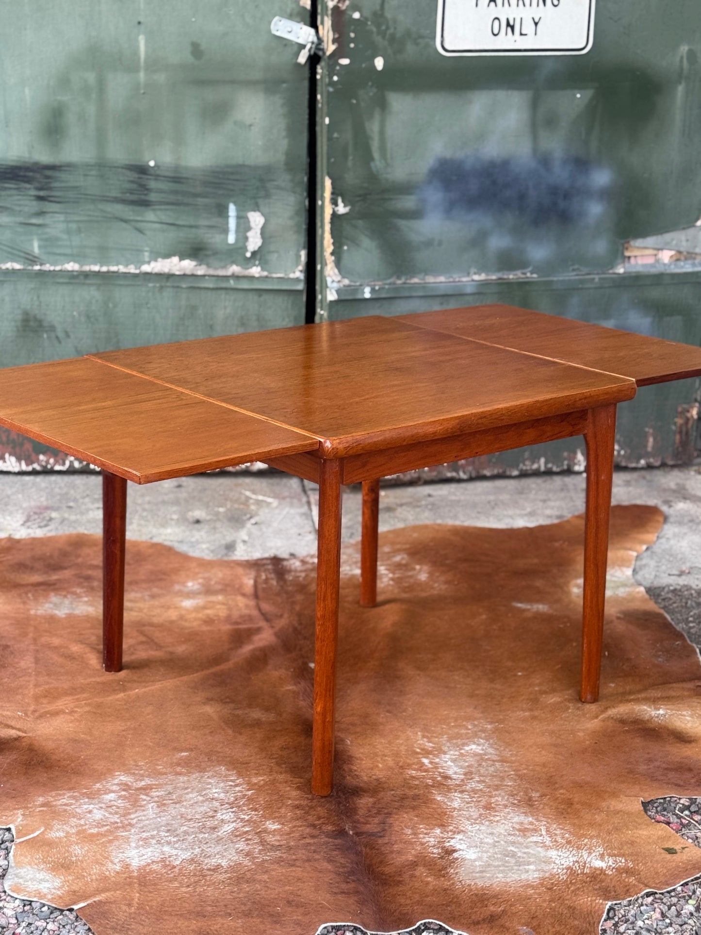 Danish Teak Hidden Leaf Dining Table by D-SCAN
