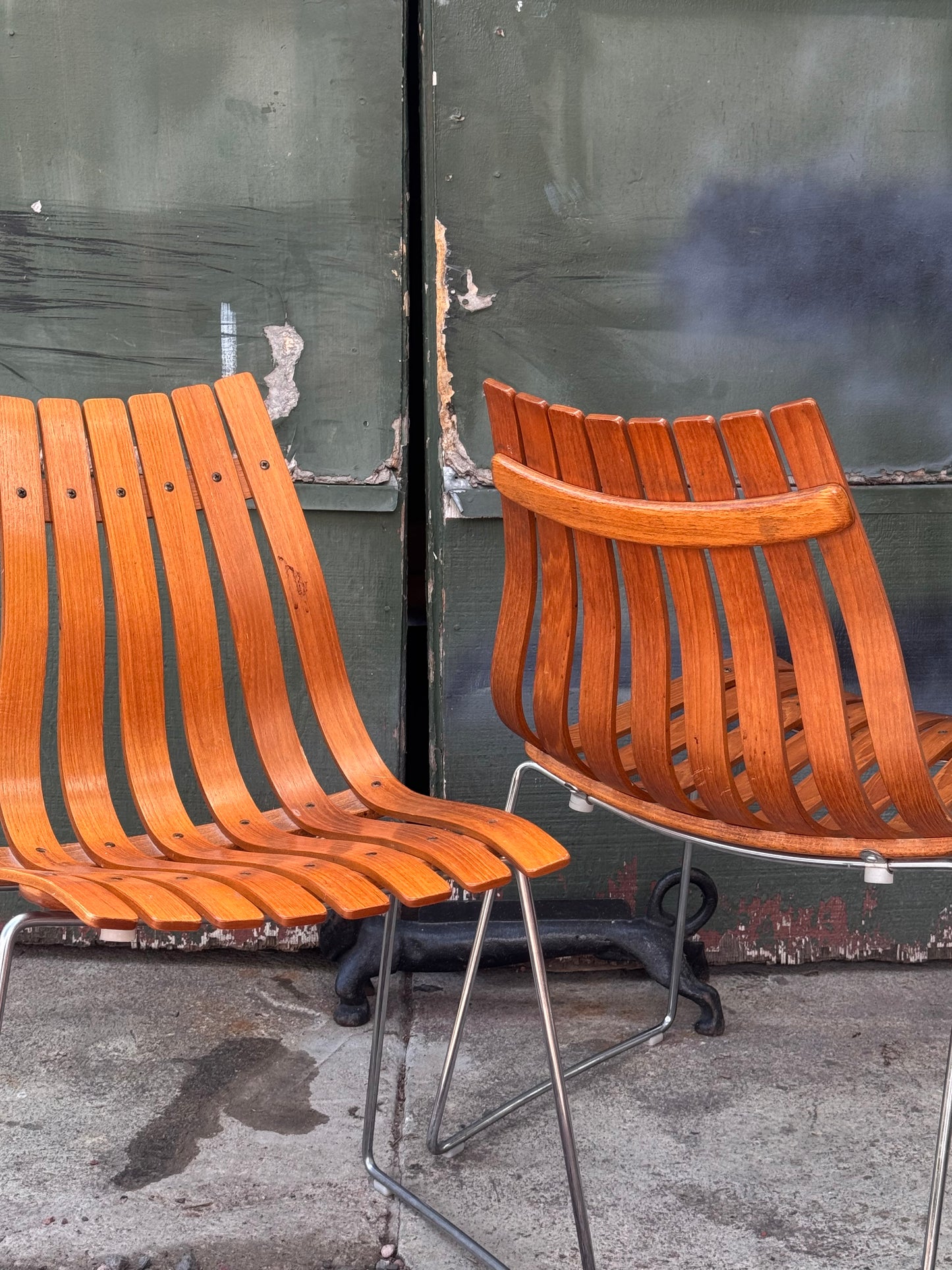 “Scandia” Slat Chairs by Hans Brattrud for Hove Møbler