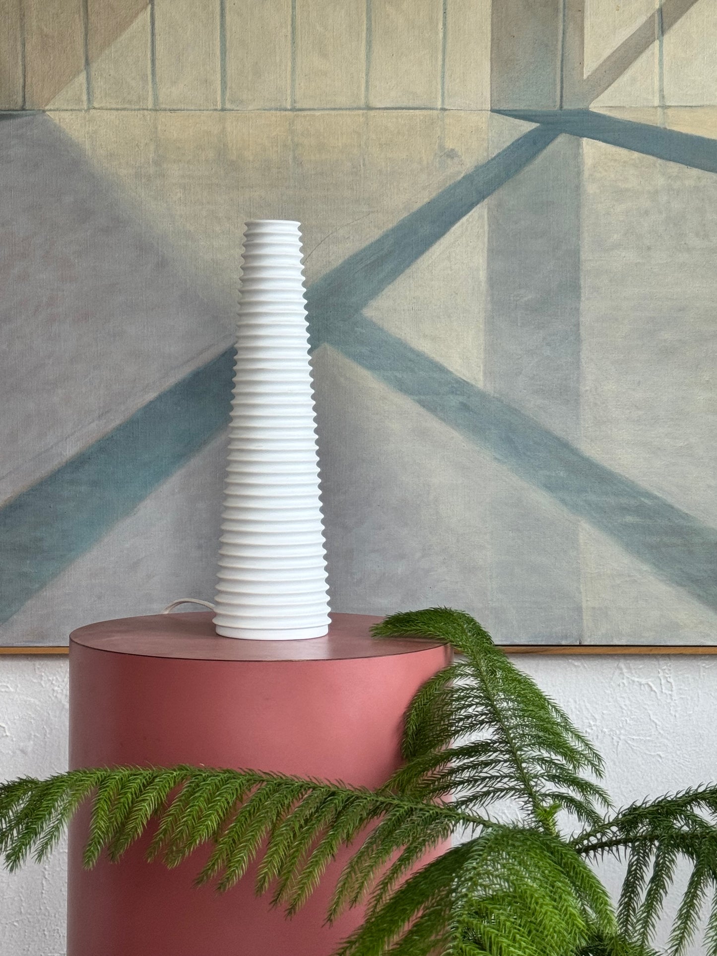 Vintage Ikea Bista Porcelain Table Lamp