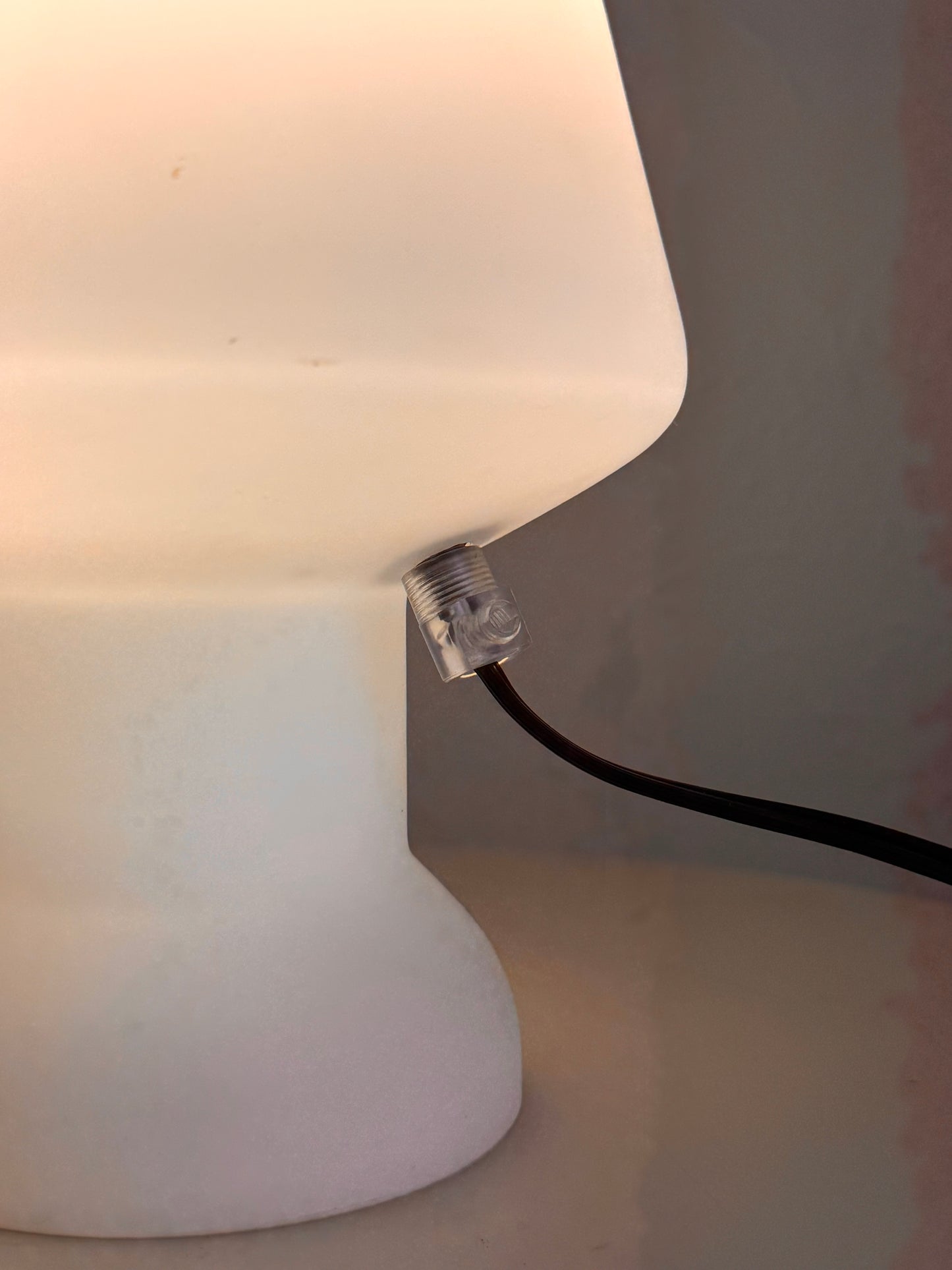 Frosted Glass Murano Mushroom Lamp