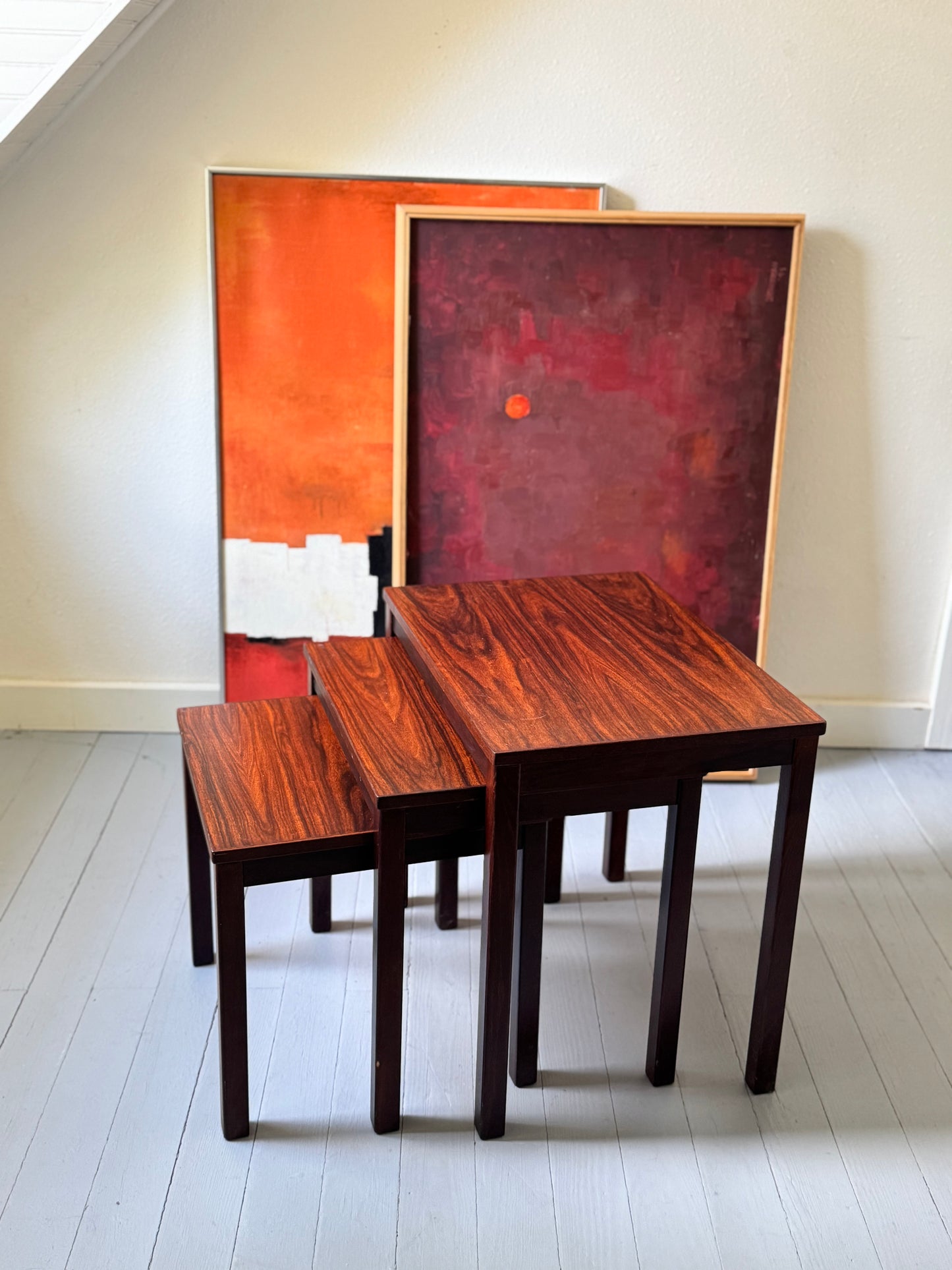 (ATX) 1970s Danish Rosewood Nesting Tables