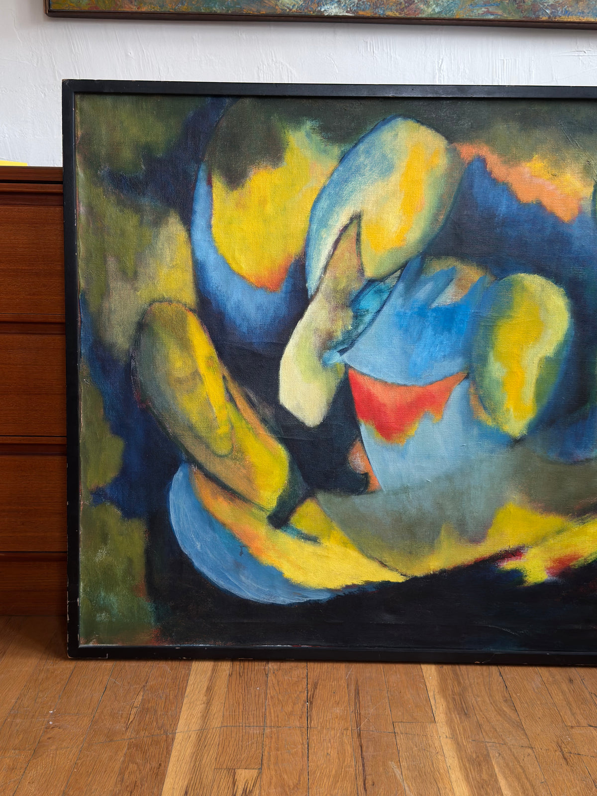 Original 1950s-1960s Abstract Oil Painting