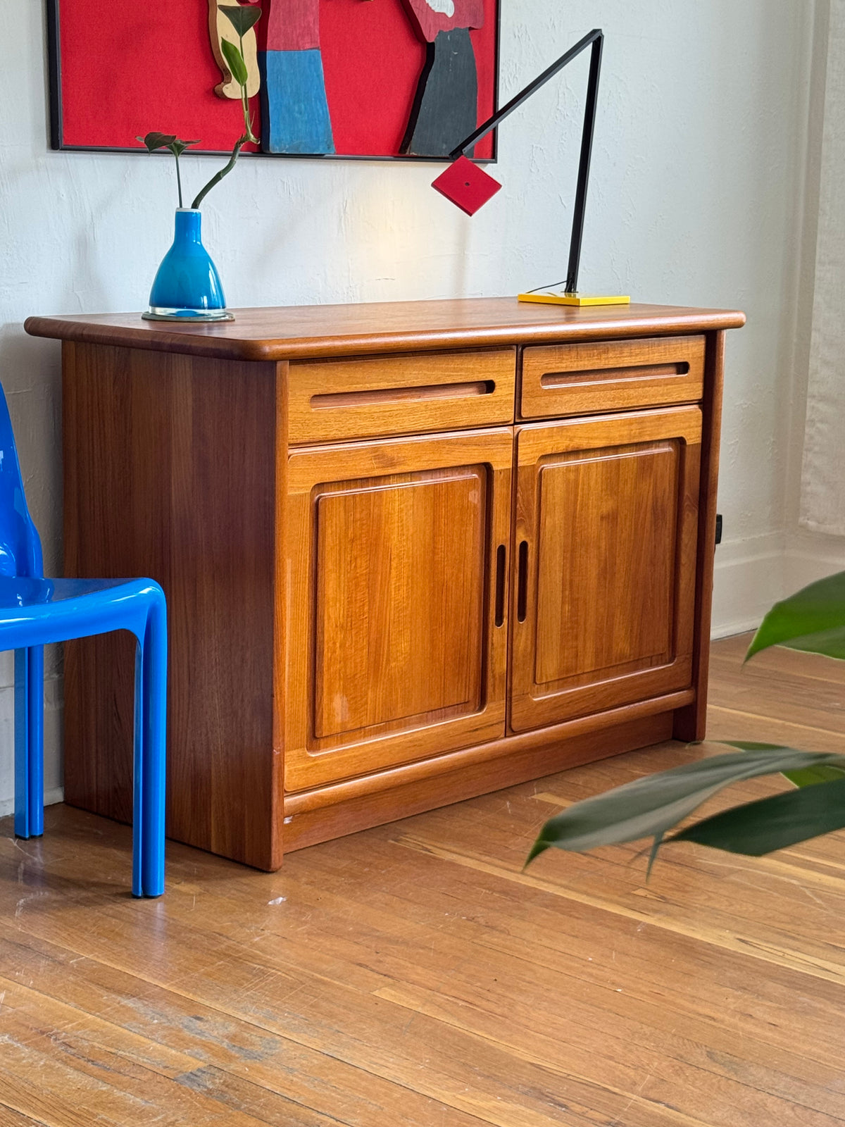 1970s Solid Teak Sideboard by Dyrlund
