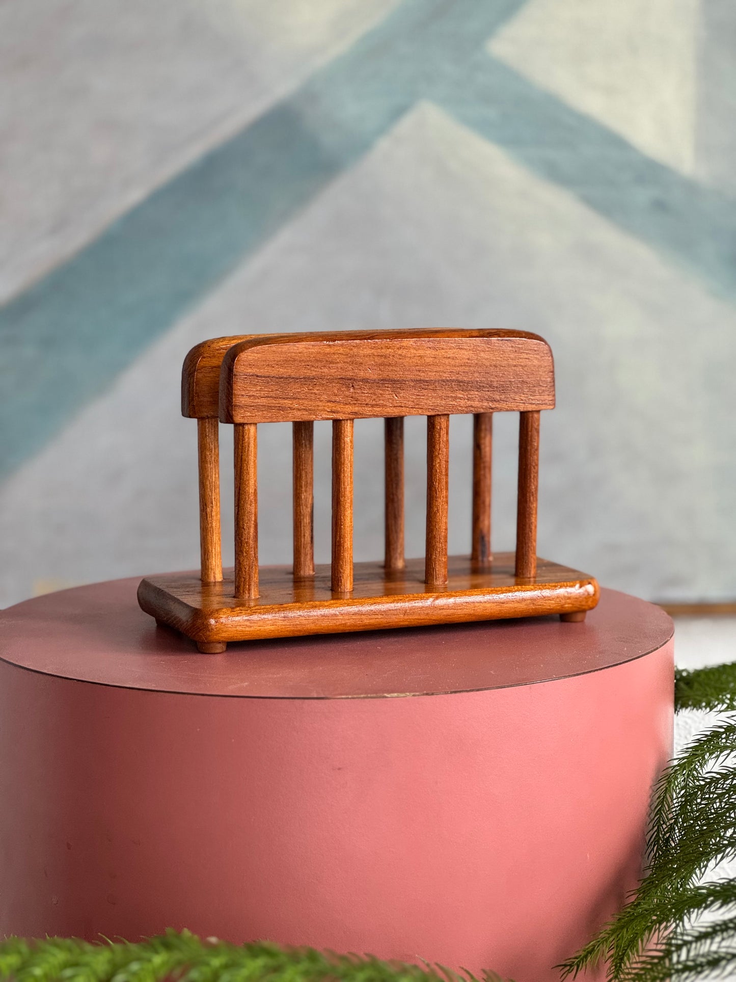 Solid Teak Paper Organizer