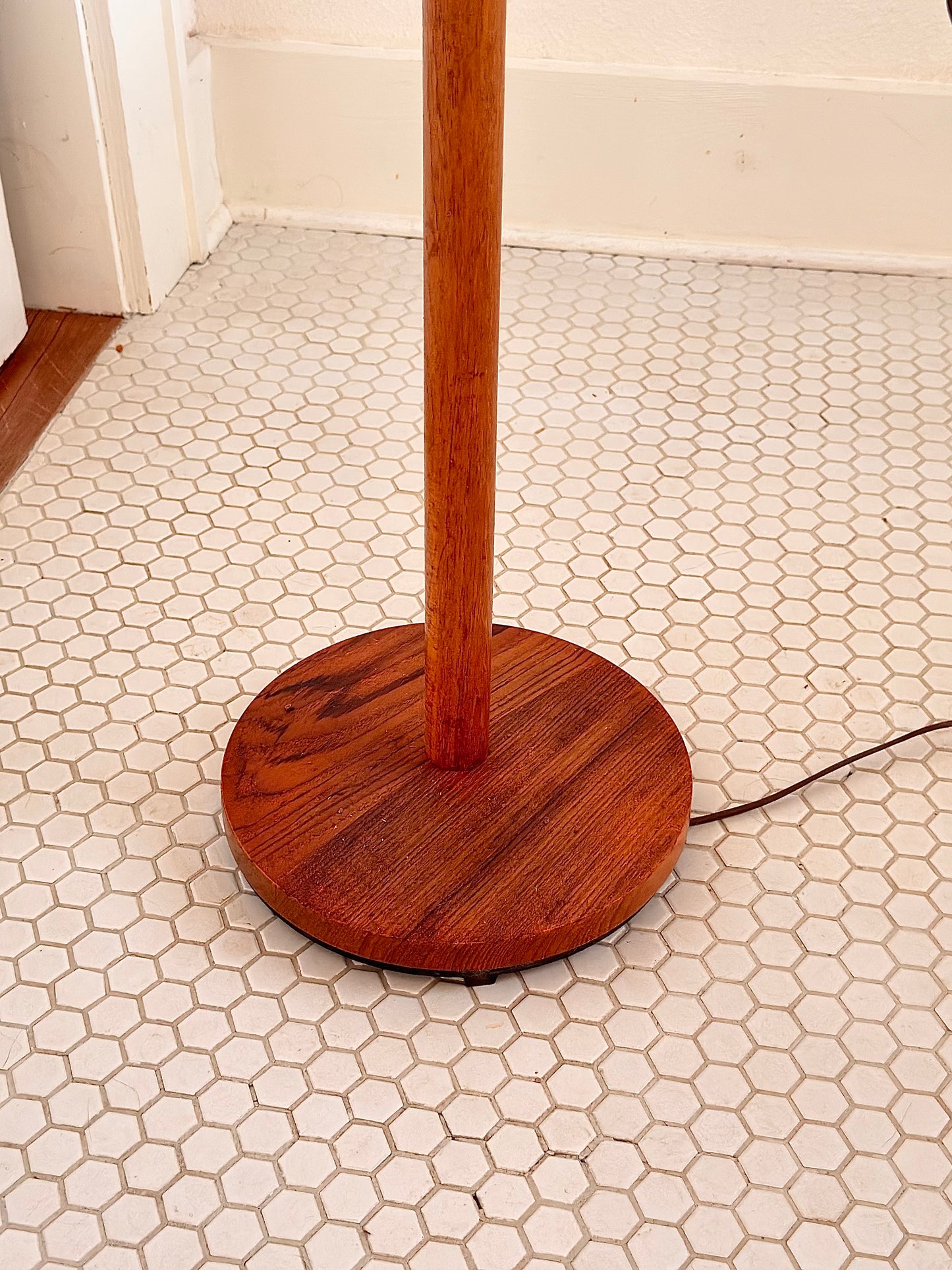 (ATX)Swedish Teak Floor Lamp by Uno and Osten Kristiansson, 1960s